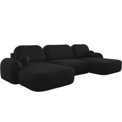 Canapea in forma de U Space Meble Molly U Terra Frotte 14 (Black)