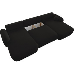 Canapea in forma de U Space Meble Molly U Terra Frotte 14 (Black) Thumb