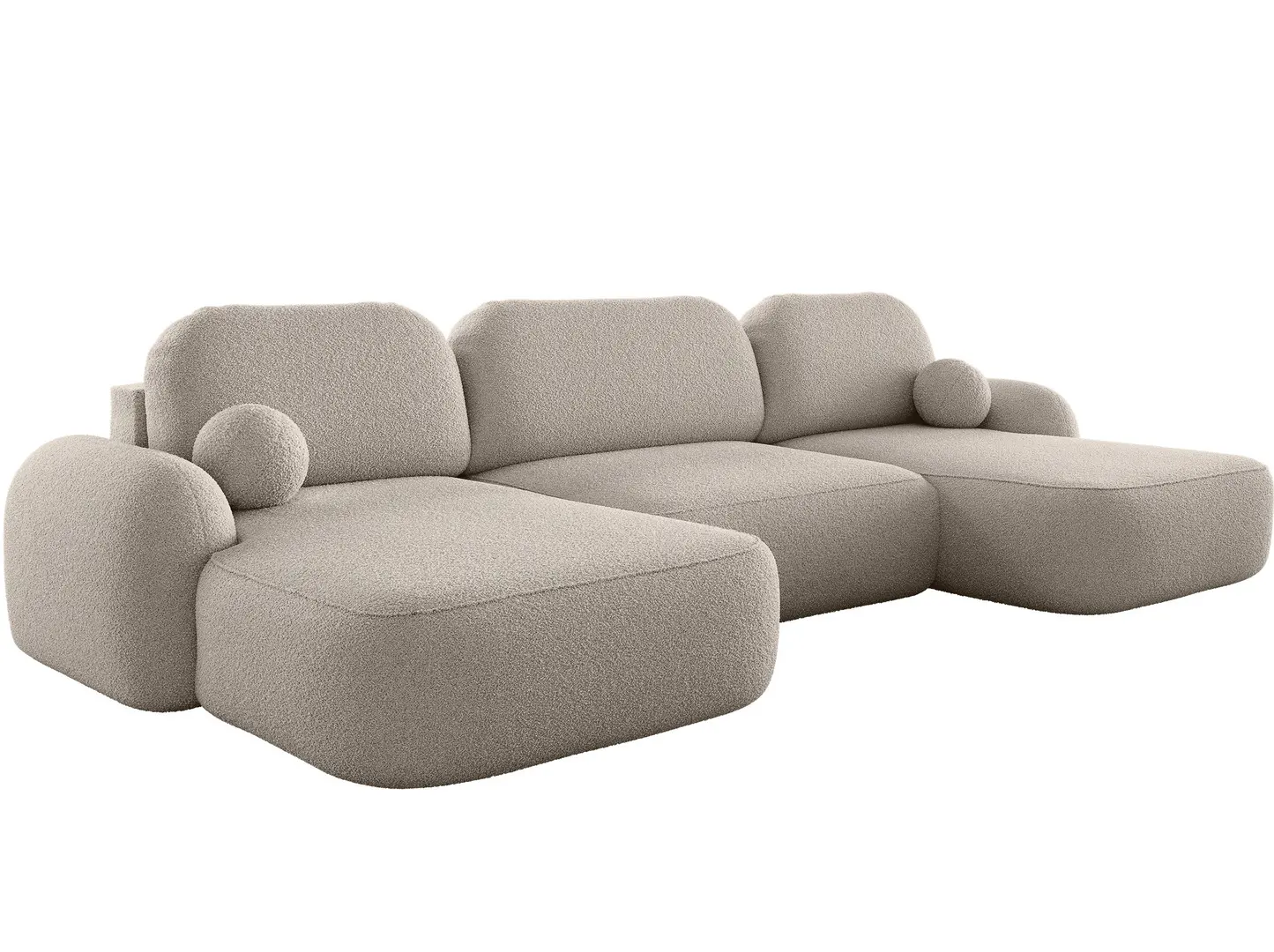 Canapea in forma de U Space Meble Molly U Terra Frotte 3 (Beige)