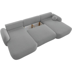 Canapea in forma de U Space Meble Molly U Terra Frotte 5 (Grey) Thumb