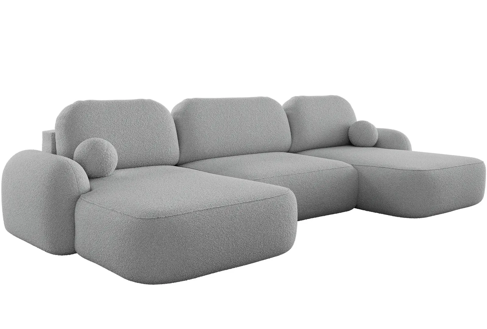 Canapea in forma de U Space Meble Molly U Terra Frotte 5 (Grey)