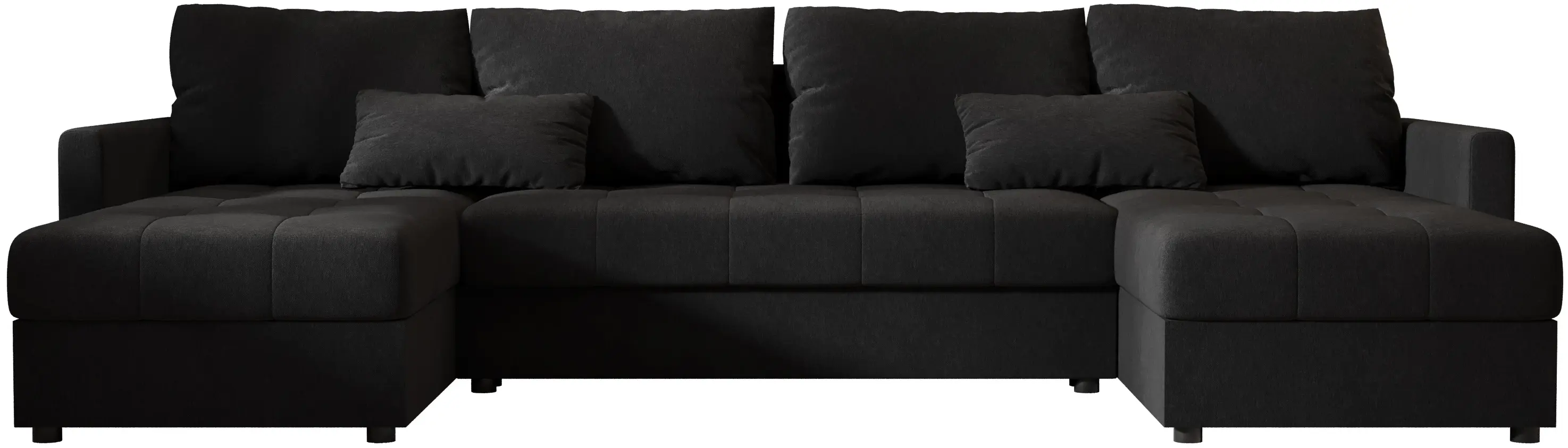 Диван П-образный Space Meble Mos U Bis Cosmic 100 (Black)