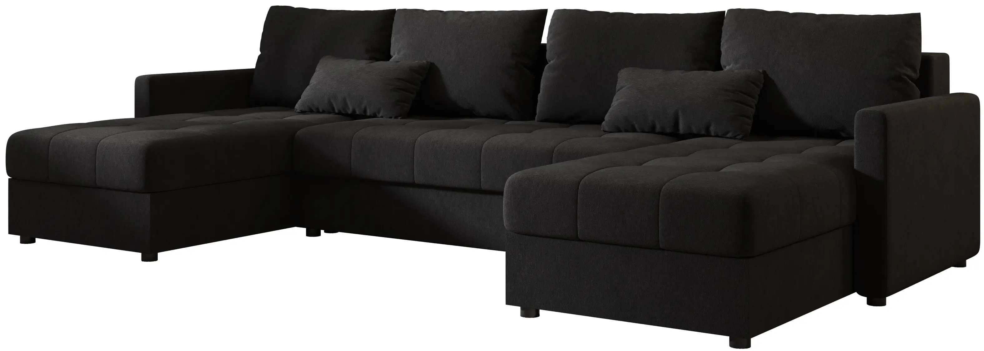 Диван П-образный Space Meble Mos U Bis Cosmic 100 (Black)