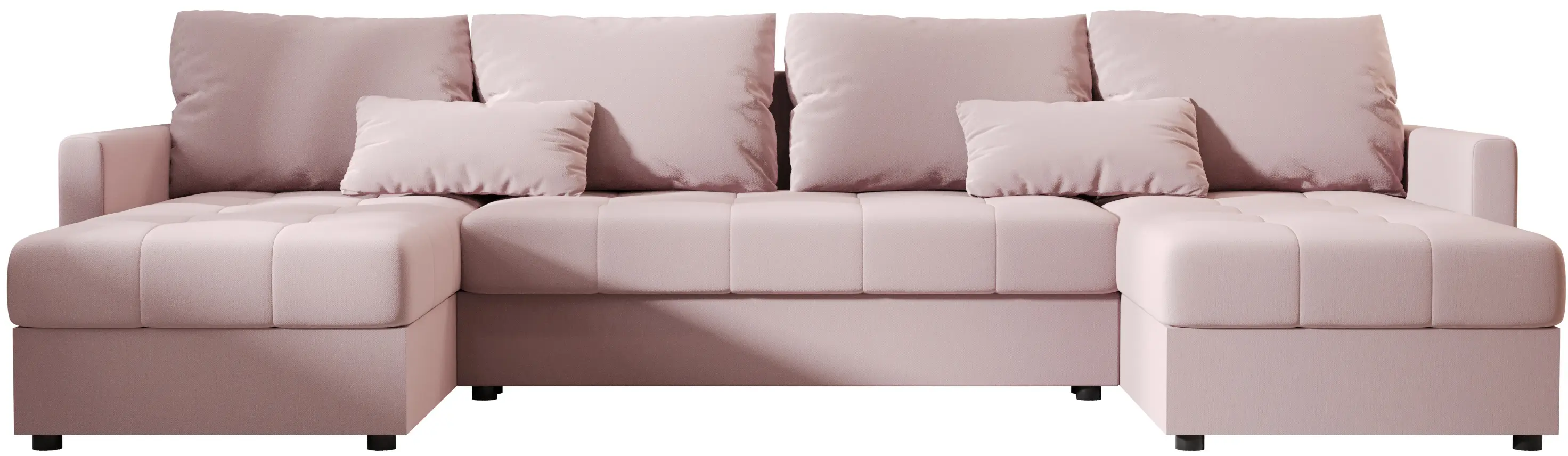 Canapea in forma de U Space Meble Mos U Bis Cosmic 14 (Powder Pink)