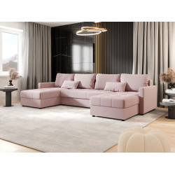 Canapea in forma de U Space Meble Mos U Bis Cosmic 14 (Powder Pink)