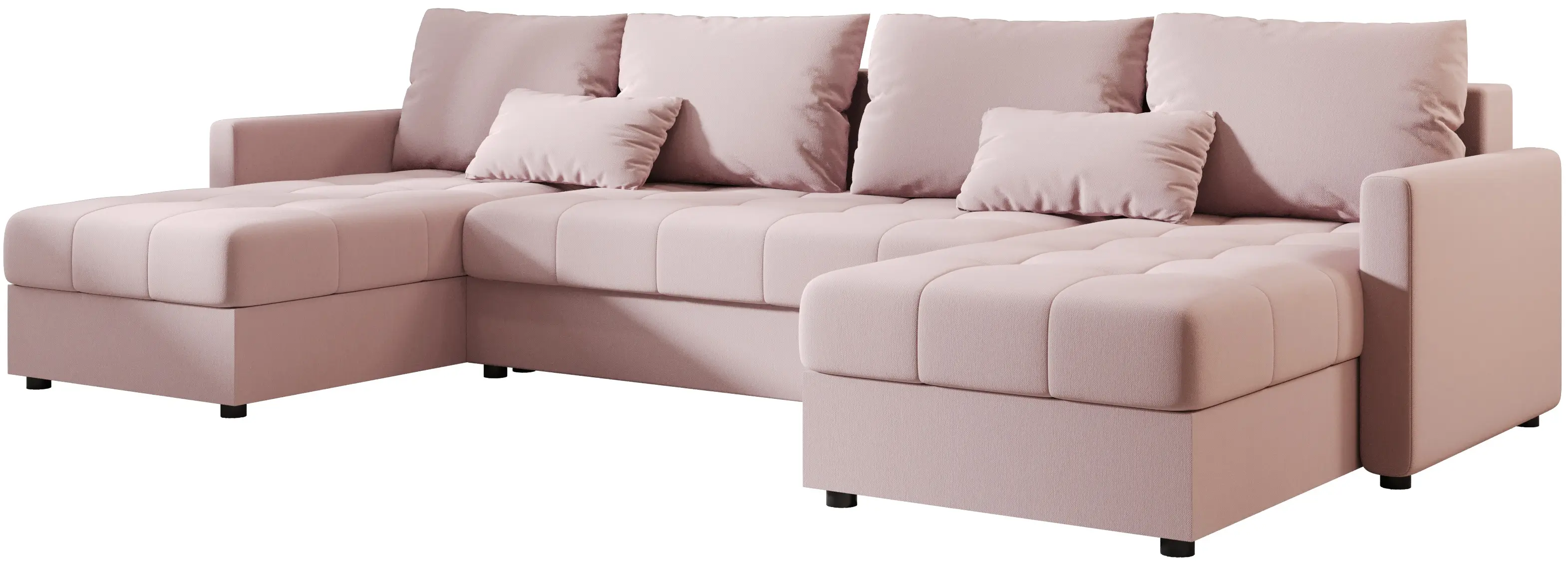 Canapea in forma de U Space Meble Mos U Bis Cosmic 14 (Powder Pink)