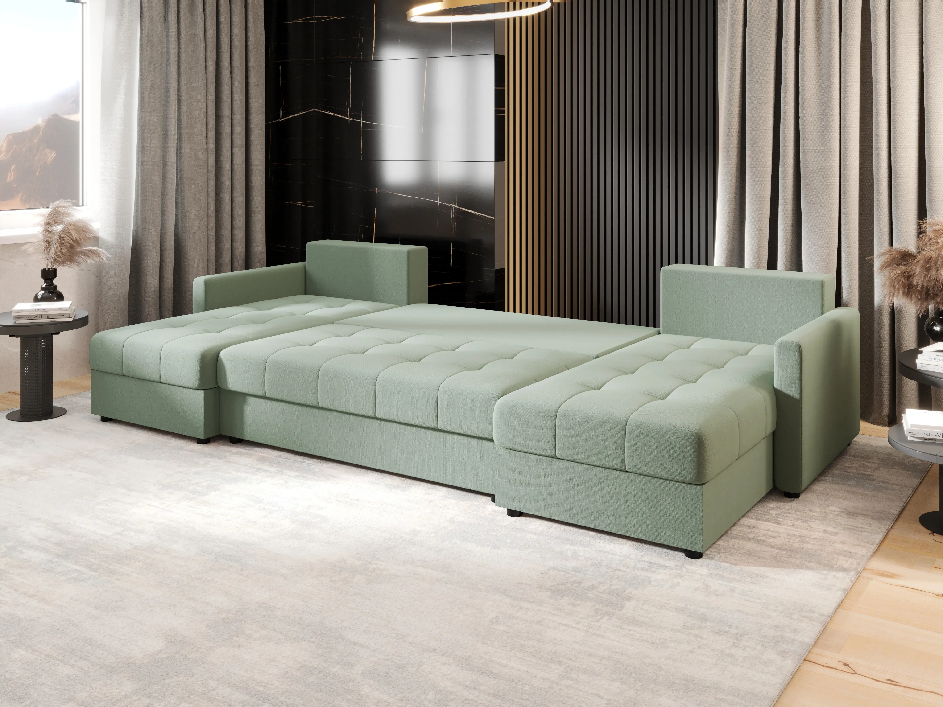 Canapea in forma de U Space Meble Mos U Bis Cosmic 16 (Mint)