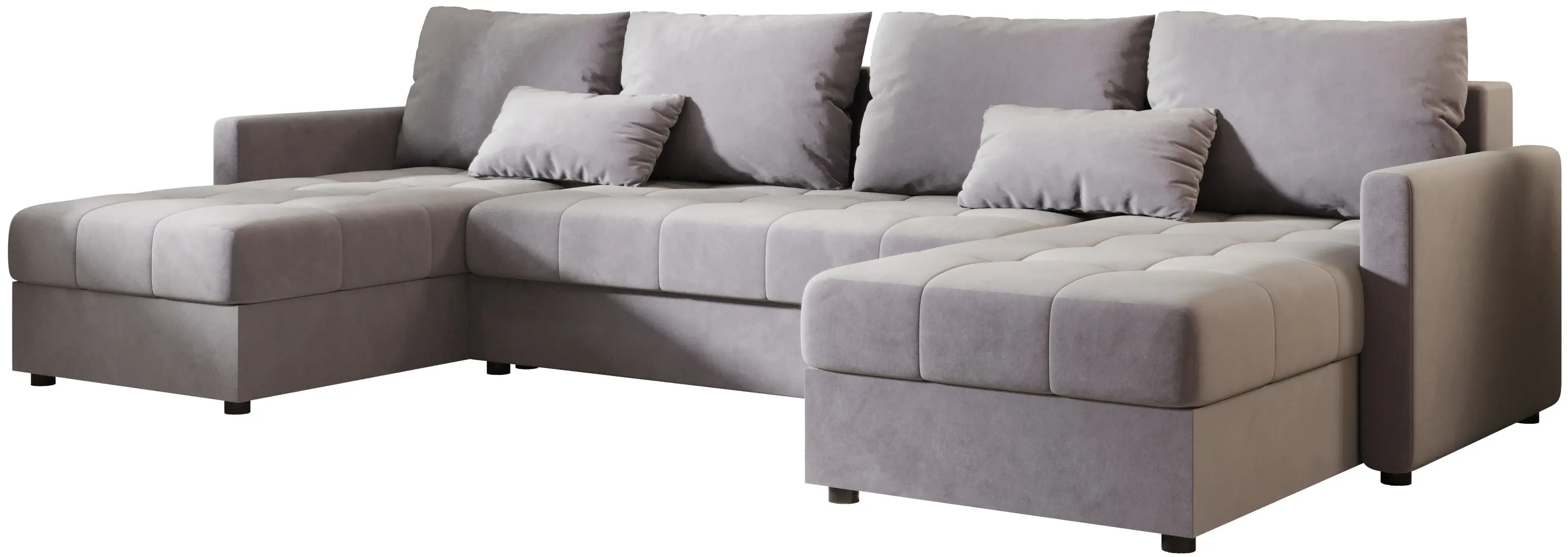 Canapea in forma de U Space Meble Mos U Bis Itaka 50 (Gray Light)