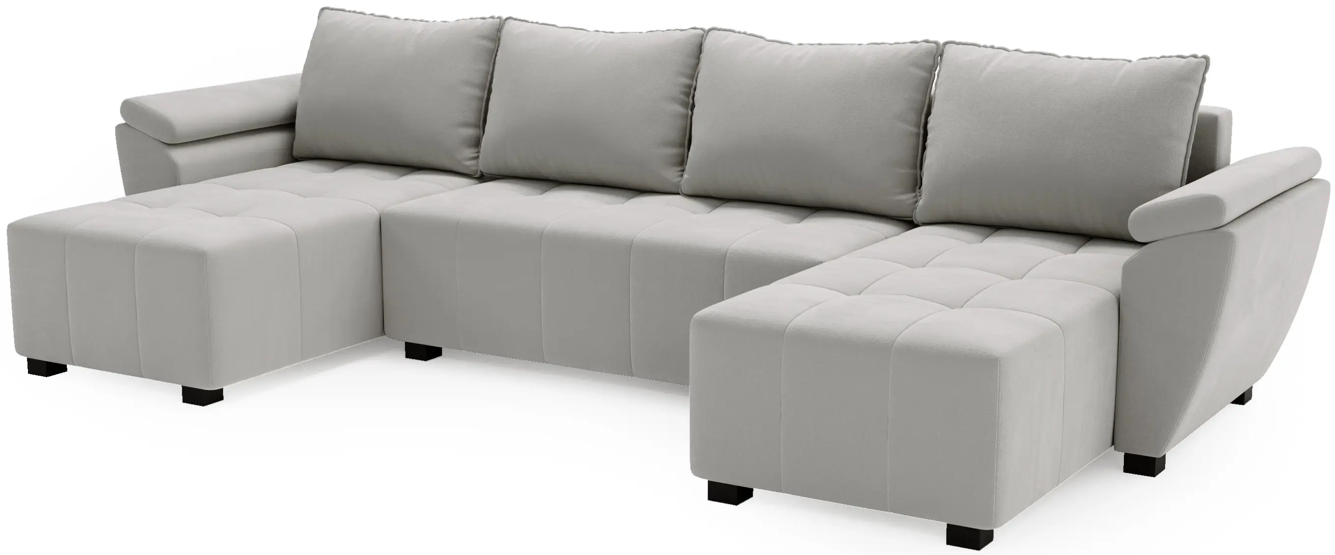 Canapea in forma de U Space Meble Zeus U Bis Monolith 84 (Gray Light)