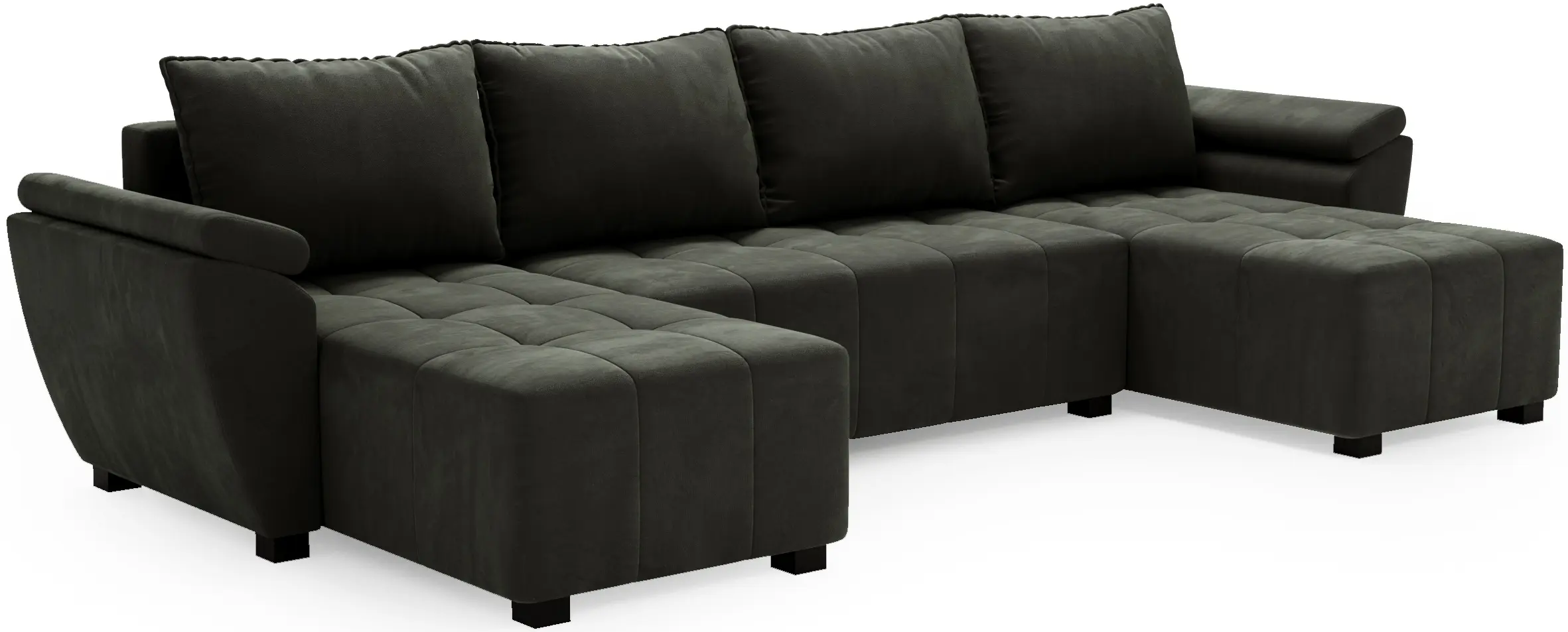 Canapea in forma de U Space Meble Zeus U Bis Monolith 92 (Gray Dark)