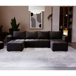 Диван П-образный Space Meble Zeus U Bis Monolith 97 (Dark Graphite) Thumb