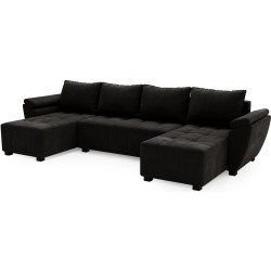 Диван П-образный Space Meble Zeus U Bis Monolith 97 (Dark Graphite) Thumb