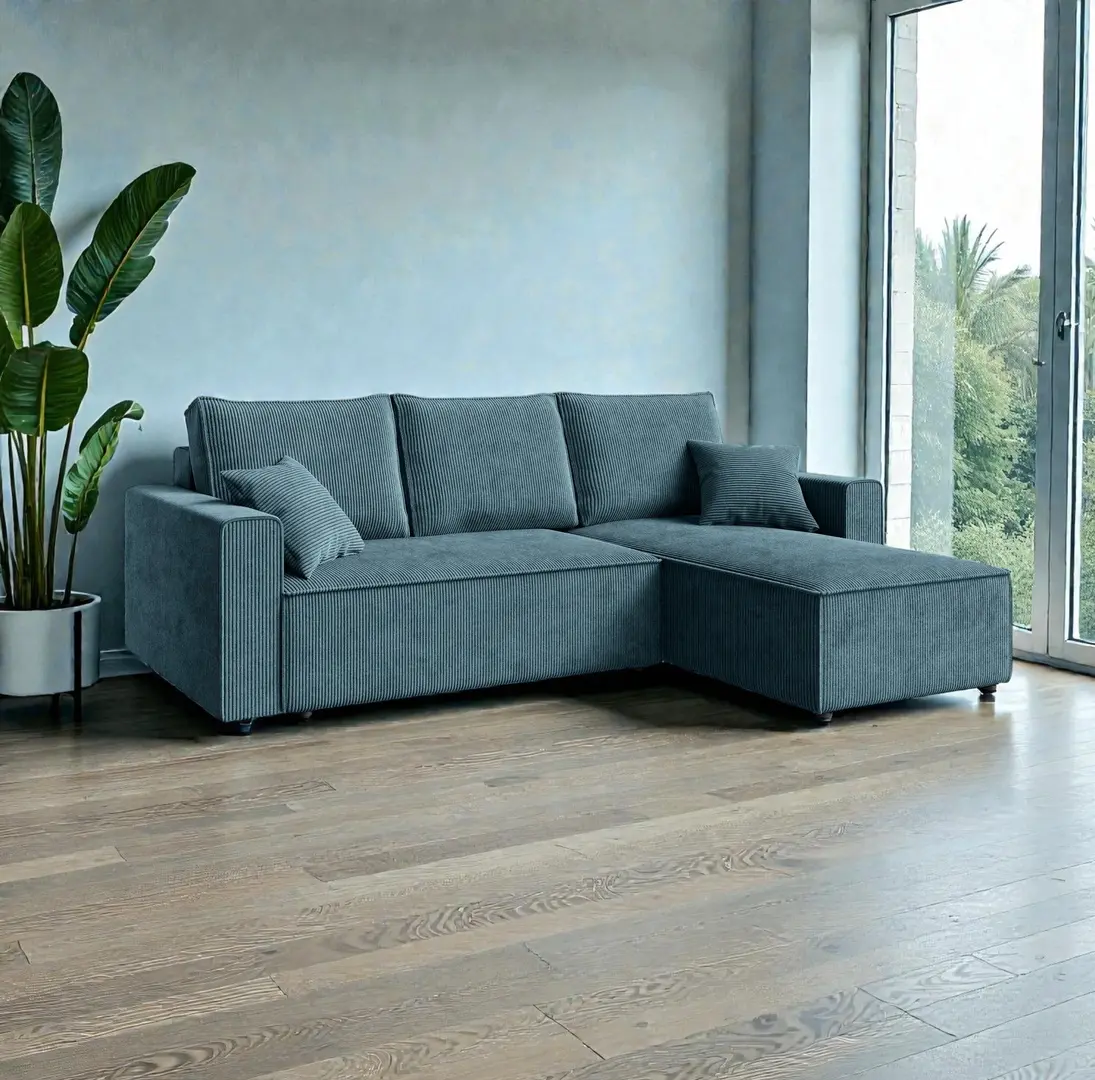 Canapea de colt Space Meble Amber L Poso 26 (Blue)
