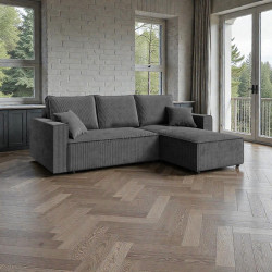 Диван угловой Space Meble Amber L Poso 60 (Dark Grey)