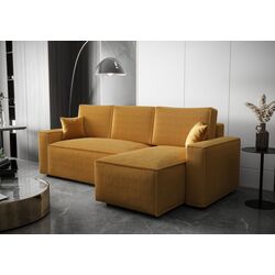 Canapea de colt Space Meble Ambro L Poso 01 (Yellow Honey)