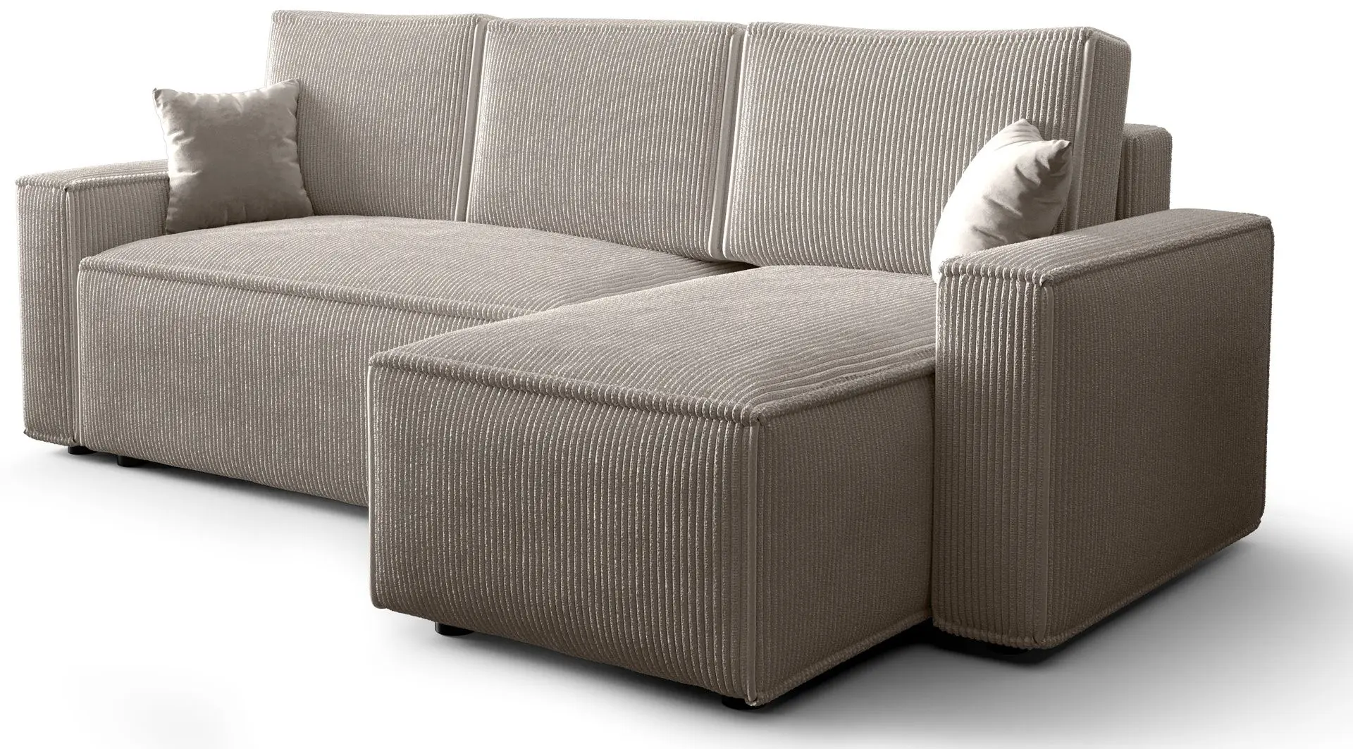 Canapea de colt Space Meble Ambro L Poso 100 (Light Grey)