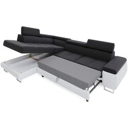 Canapea de colt Space Meble Anton L Left Sawana 14/D4 (Black/Gray) Thumb