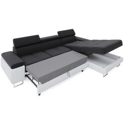 Canapea de colt Space Meble Anton Mini Right Kornet 02/D8 (Gray/Black) Thumb