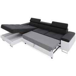 Canapea de colt Space Meble Anton Mini Left Kornet 02/D8 (Gray/Black) Thumb