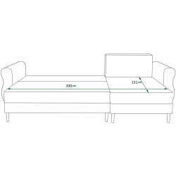 Canapea de colt Space Meble Apollo L Itaka 11 (Blue) Thumb