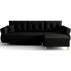 Диван угловой Space Meble Apollo L Itaka 15 (Black) Thumb