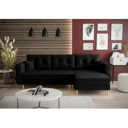 Диван угловой Space Meble Apollo L Itaka 15 (Black)