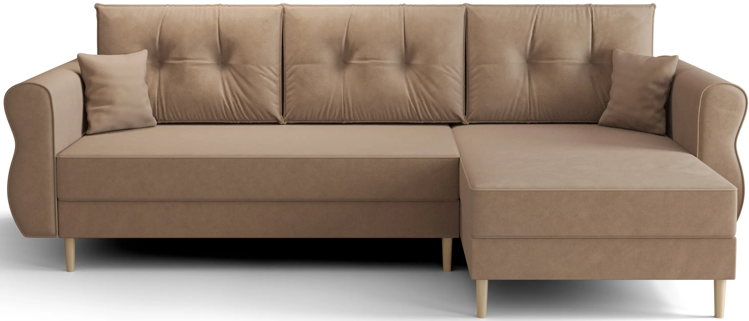 Canapea de colt Space Meble Apollo L Itaka 48 (Beige Dark)