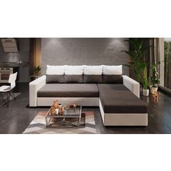 Диван угловой Space Meble Astana L Sawana 05/D511 (Gray Dark/White) Thumb