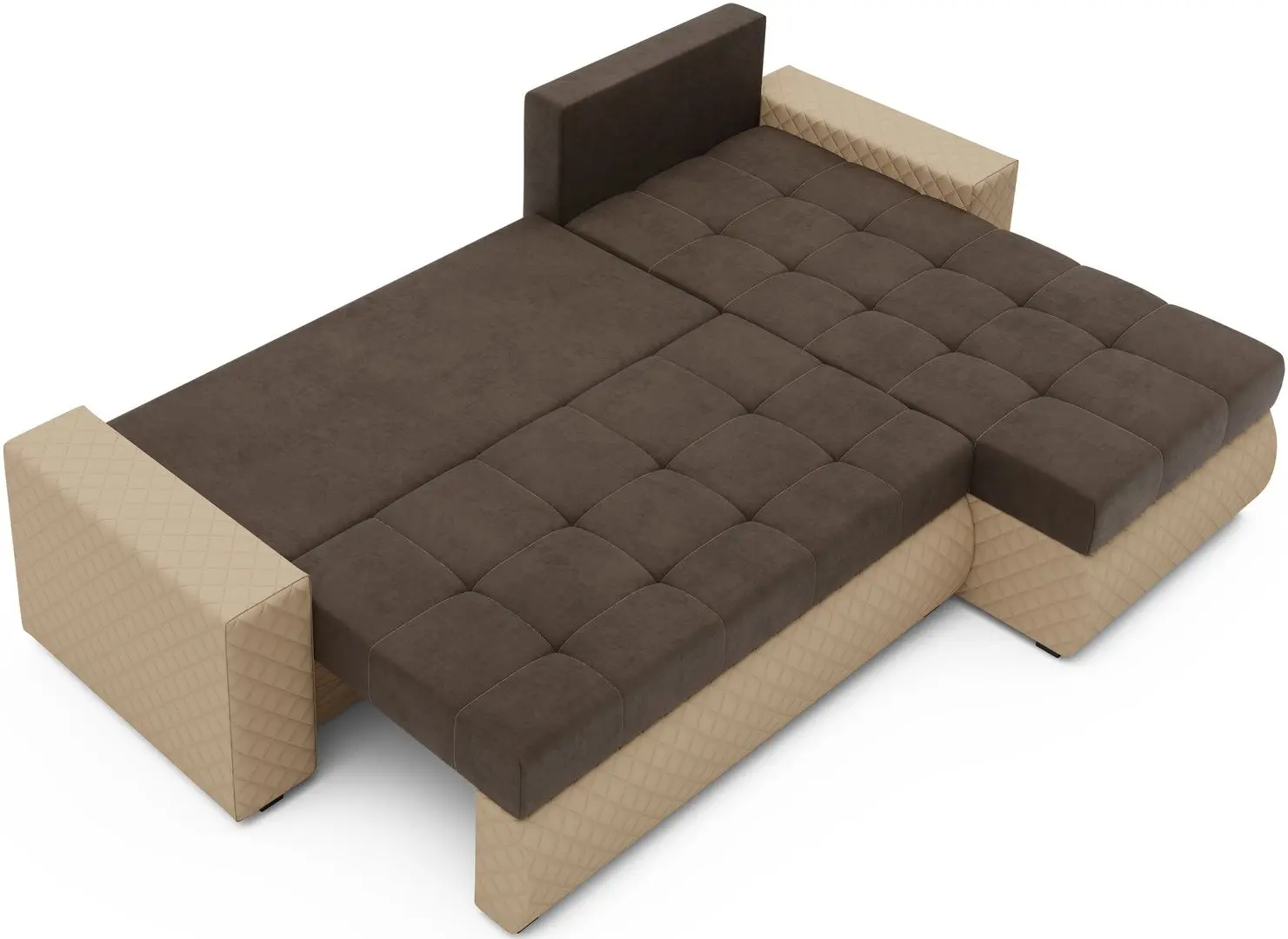 Canapea de colt Space Meble Bolt BIS (Brown/Beige)