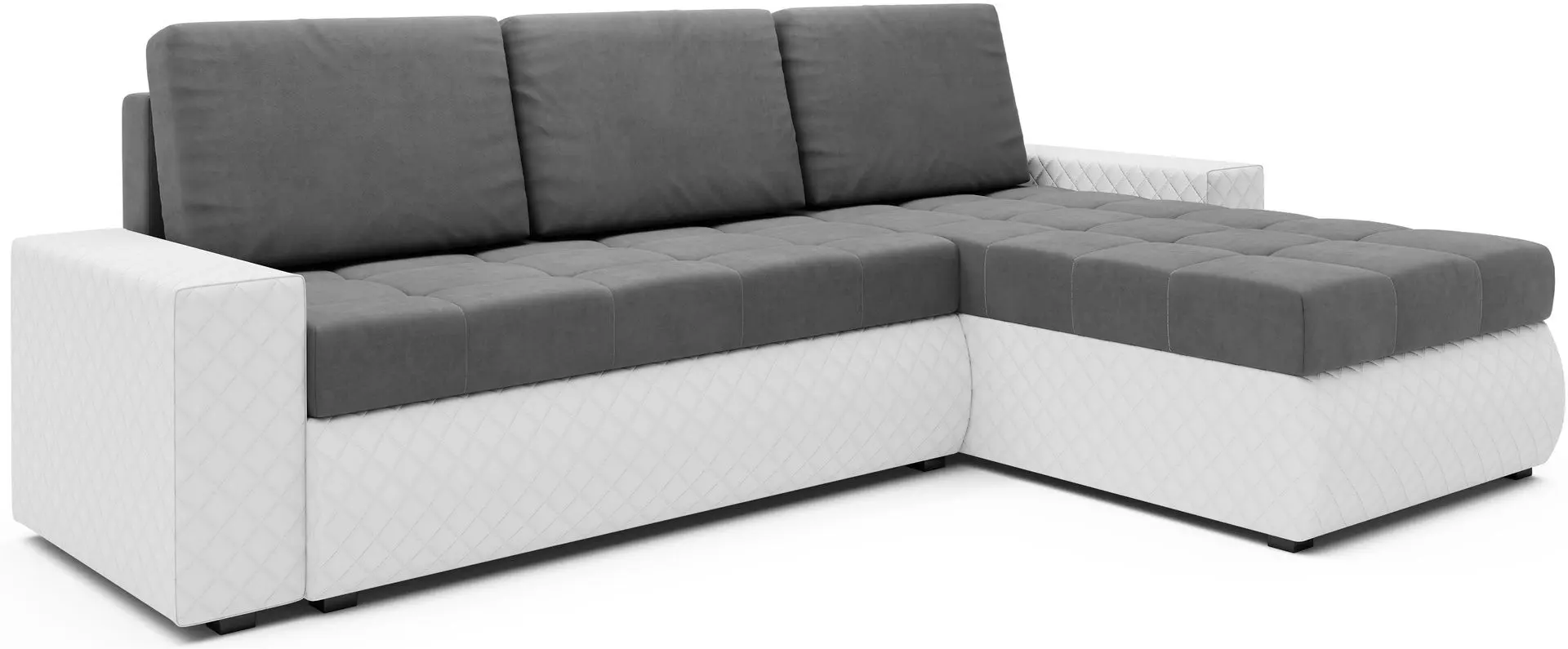 Диван угловой Space Meble Bolt BIS (Gray/White)