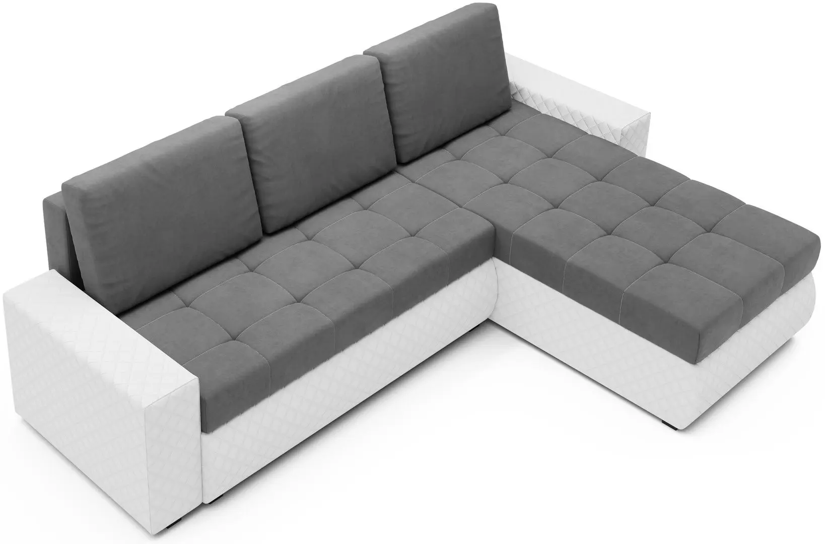 Диван угловой Space Meble Bolt BIS (Gray/White)