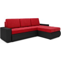 Canapea de colt Space Meble Bolt BIS (Red/Black) Thumb