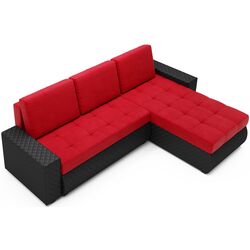 Canapea de colt Space Meble Bolt BIS (Red/Black) Thumb