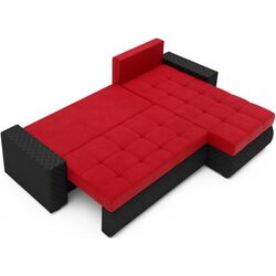 Canapea de colt Space Meble Bolt BIS (Red/Black) Thumb