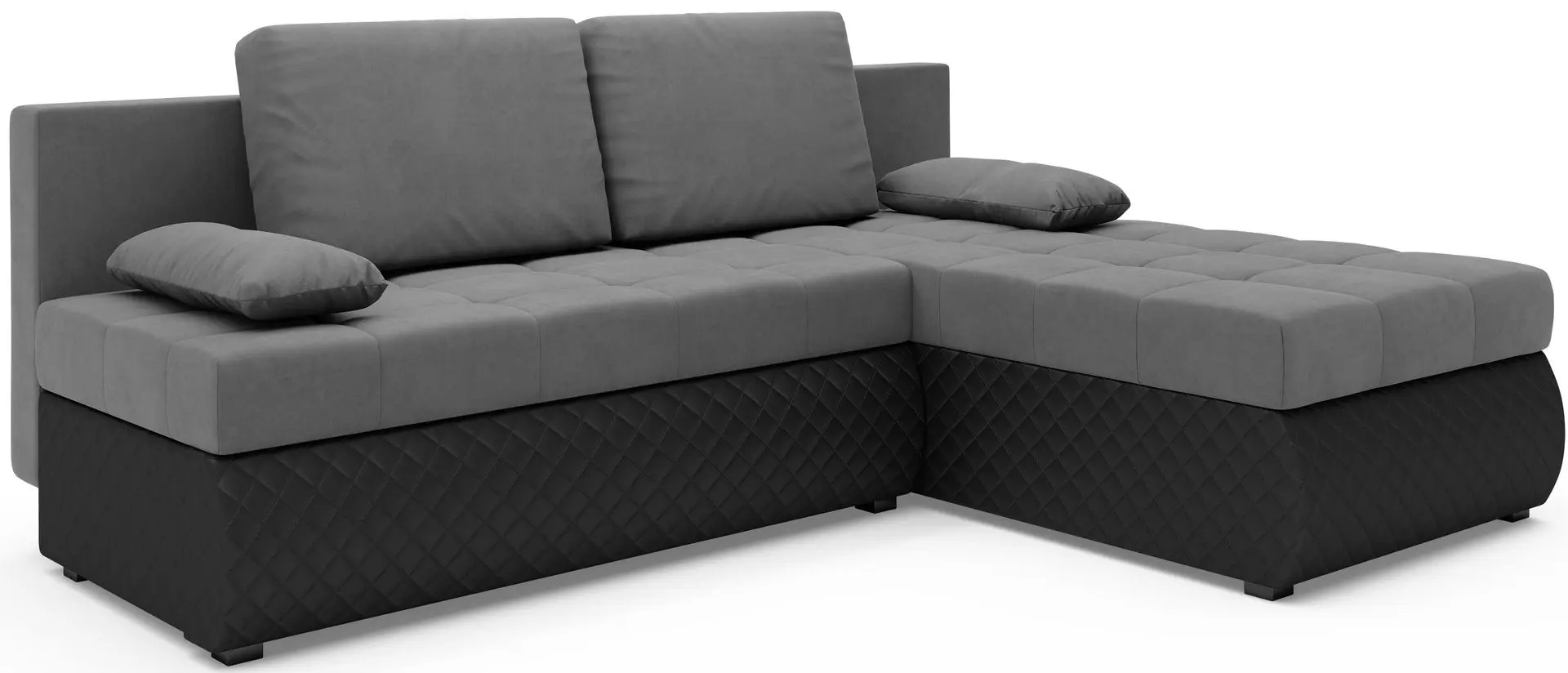 Canapea de colt Space Meble Bolt (Gray/Black)