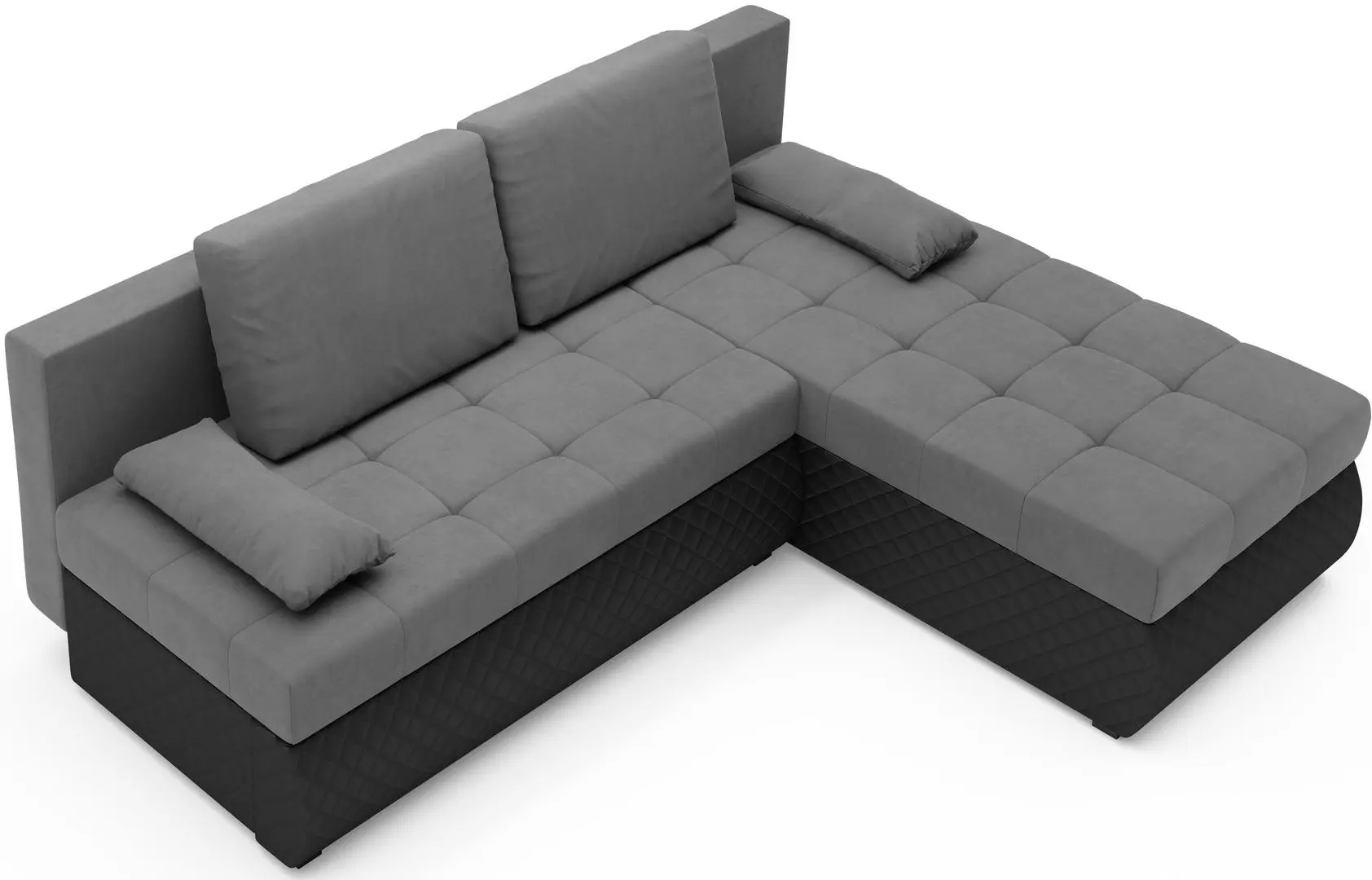 Canapea de colt Space Meble Bolt (Gray/Black)