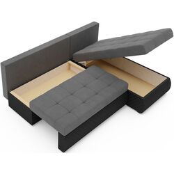 Canapea de colt Space Meble Bolt (Gray/Black) Thumb