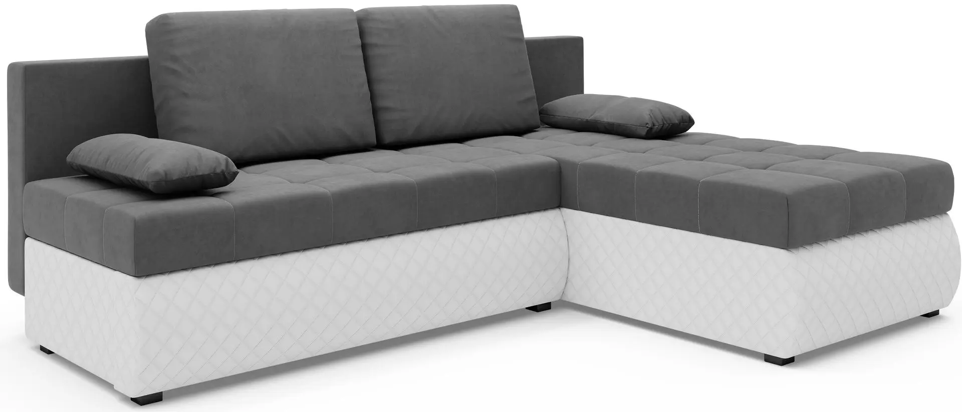 Диван угловой Space Meble Bolt (Gray/White)