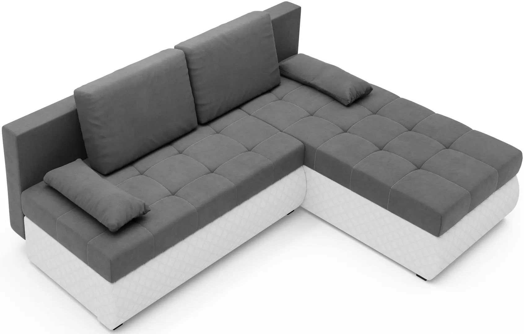 Диван угловой Space Meble Bolt (Gray/White)