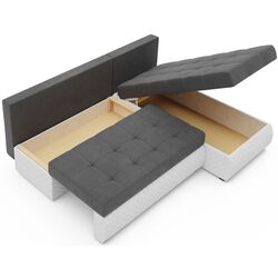 Диван угловой Space Meble Bolt (Gray/White) Thumb