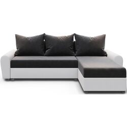 Canapea de colt Space Meble Dakar L Mikrofaza 1024/D511 (Gray/White) Thumb