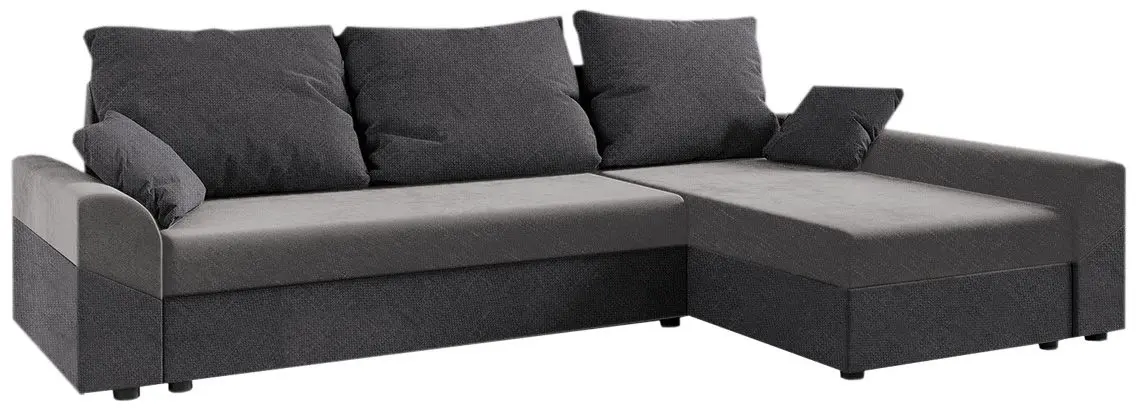 Диван угловой Space Meble Denver L Sawana 21/Sawana 05 (Dark Gray/Gray)