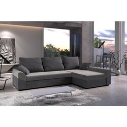 Диван угловой Space Meble Denver L Sawana 21/Sawana 05 (Dark Gray/Gray)