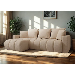 Canapea de colt Space Meble Giulia L Quelle 02 (Cream)