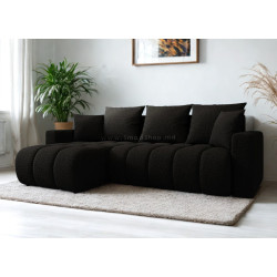 Canapea de colt Space Meble Giulia L Quelle 100 (Black)