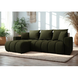 Canapea de colt Space Meble Giulia L Quelle 37 (Dark Green)
