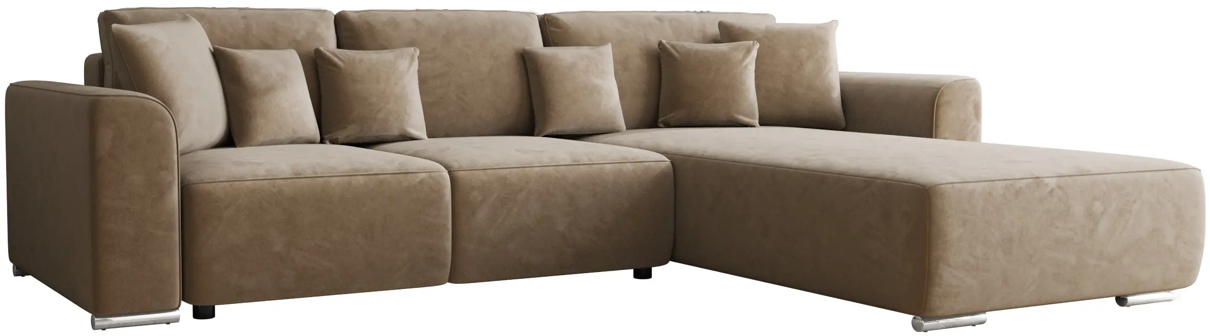 Canapea de colt Space Meble Gusto L Monolith 09 (Brown Light)