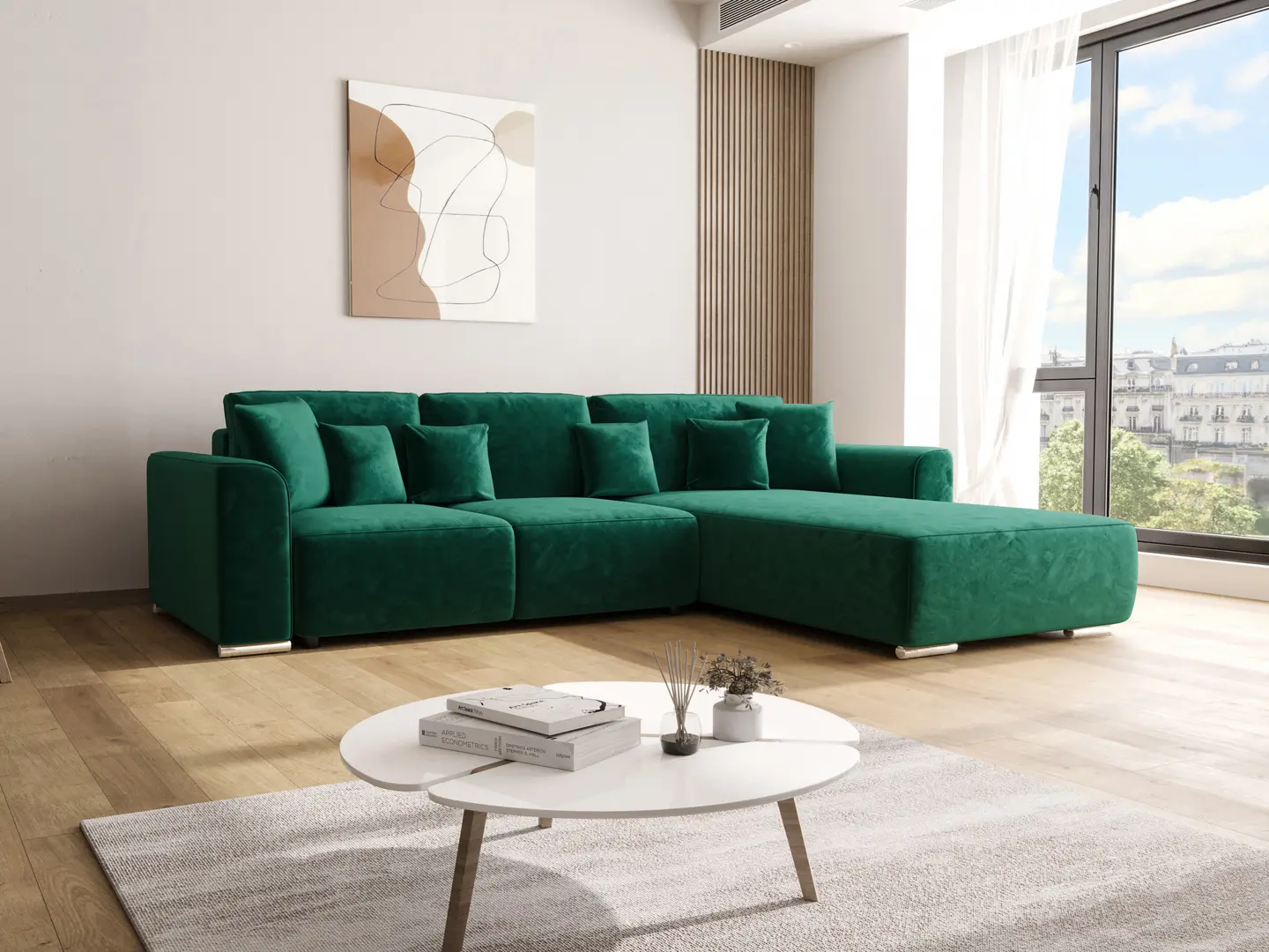 Диван угловой Space Meble Gusto L Monolith 37 (Emerald)