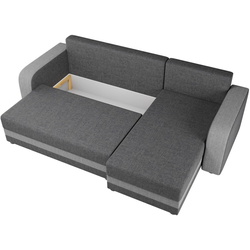 Диван угловой Space Meble Hewlet Bis Sawana 05/Sawana 14 (Dark Gray/Black) Thumb