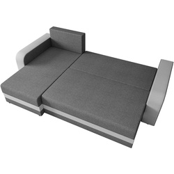 Диван угловой Space Meble Hewlet Bis Sawana 05/Sawana 14 (Dark Gray/Black) Thumb